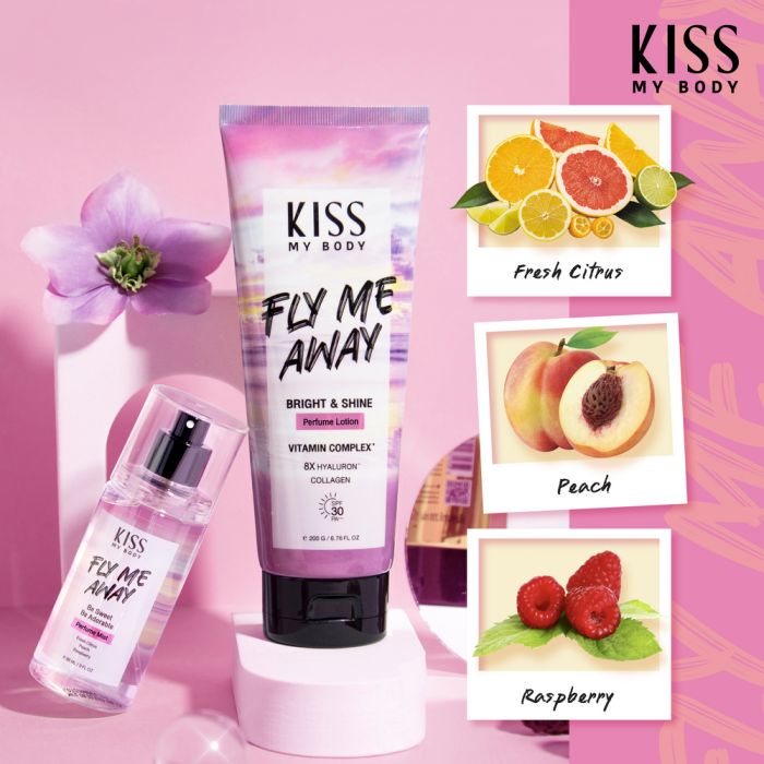 Kiss My Body,Kiss My Body Bright & Shine Perfume Lotion SPF30 PA+++,Bright & Shine Perfume Lotion SPF30 PA+++,โลชั่นน้ำหอม,โลชั่น,Lotion